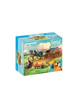 Playmobil Playmobil Spirit 9477 Lucky's Vader en Wagen