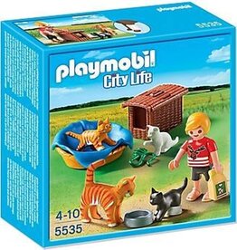 Playmobil Playmobil City life 5535 Poezenfamilie met Mand
