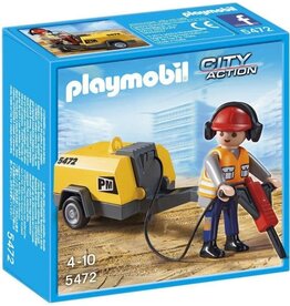 Playmobil Playmobil City Action 5472 Werkman met Drilboor