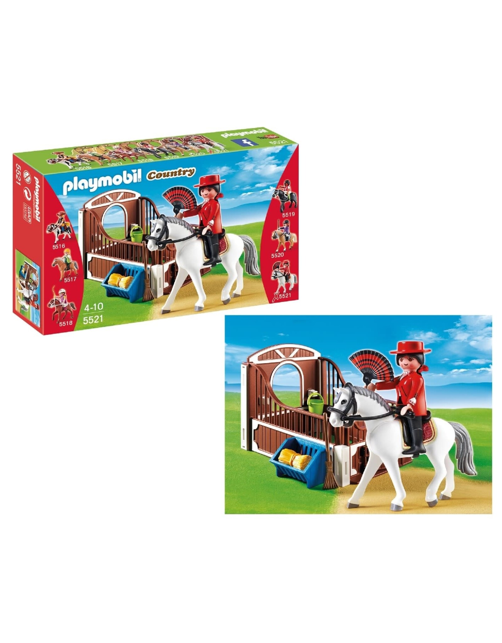 Playmobil Playmobil Country 5521 Andalusier met Paardenbox