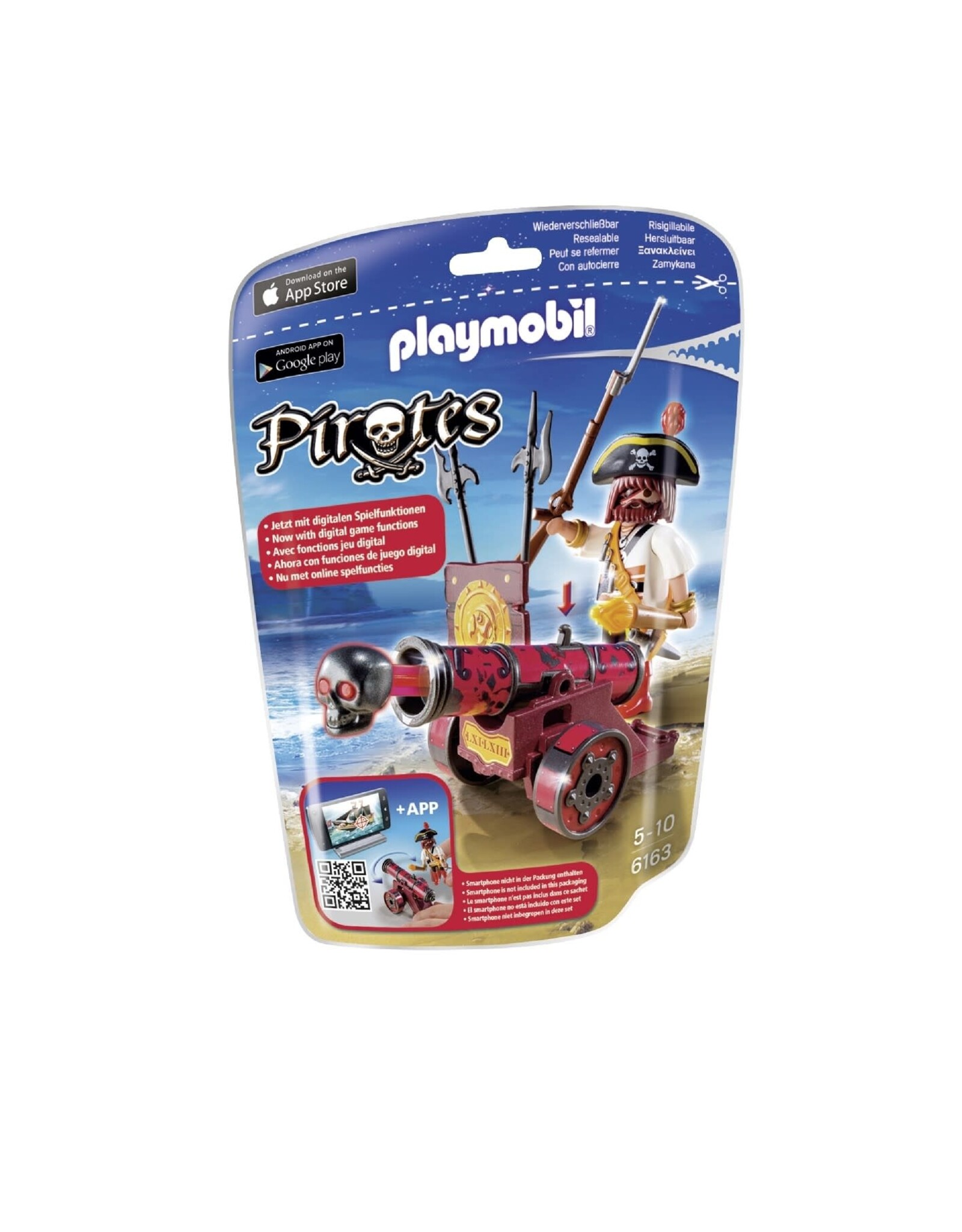 Playmobil Playmobil Pirates 6163 Zeerover met Rood Kanon