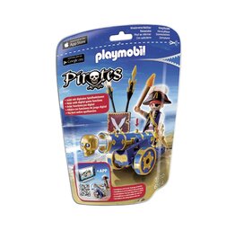 Playmobil Playmobil Pirates 6164 Officier met Blauw Kanon