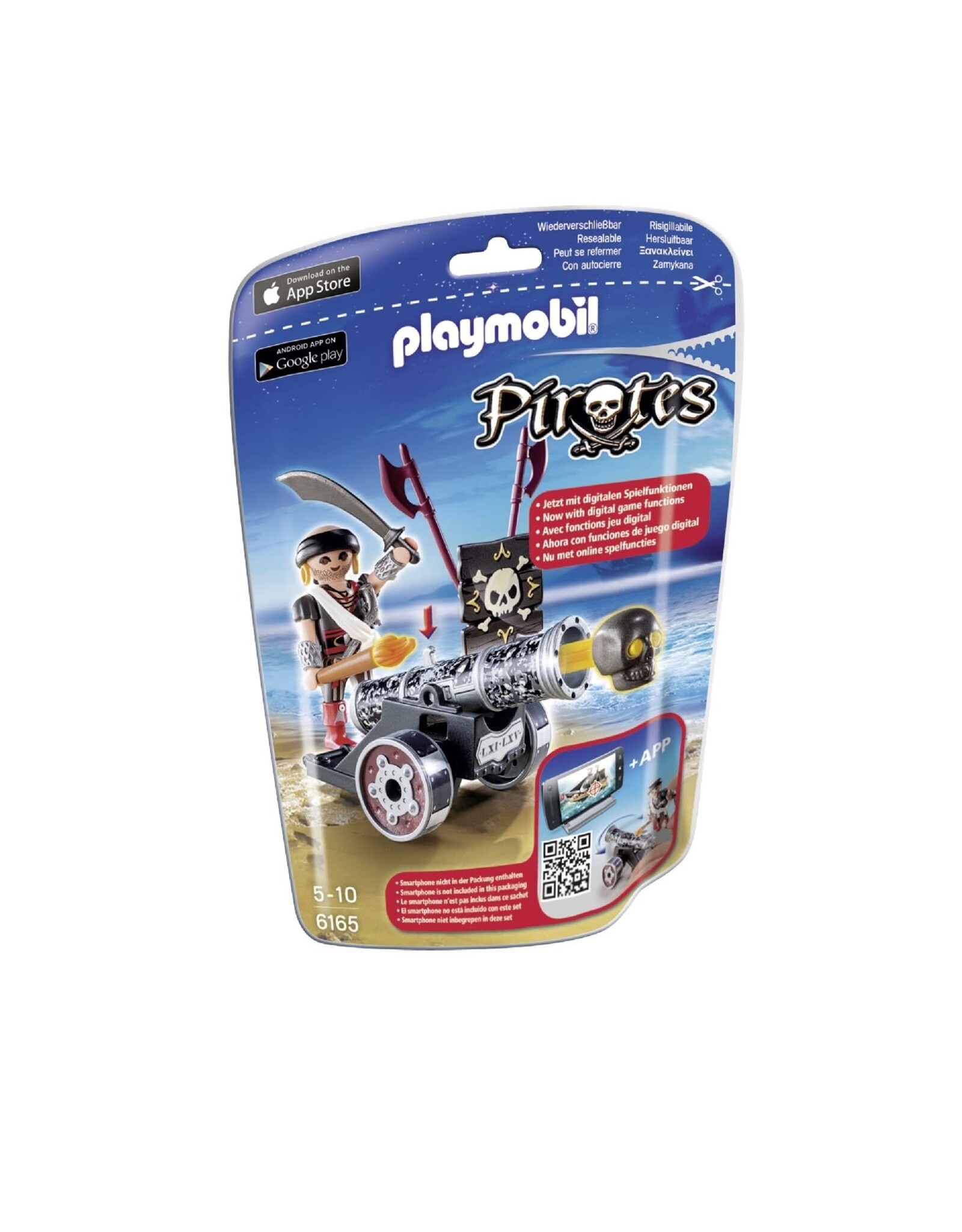 Playmobil Playmobil Pirates 6165 Piraat met Zwart Kanon