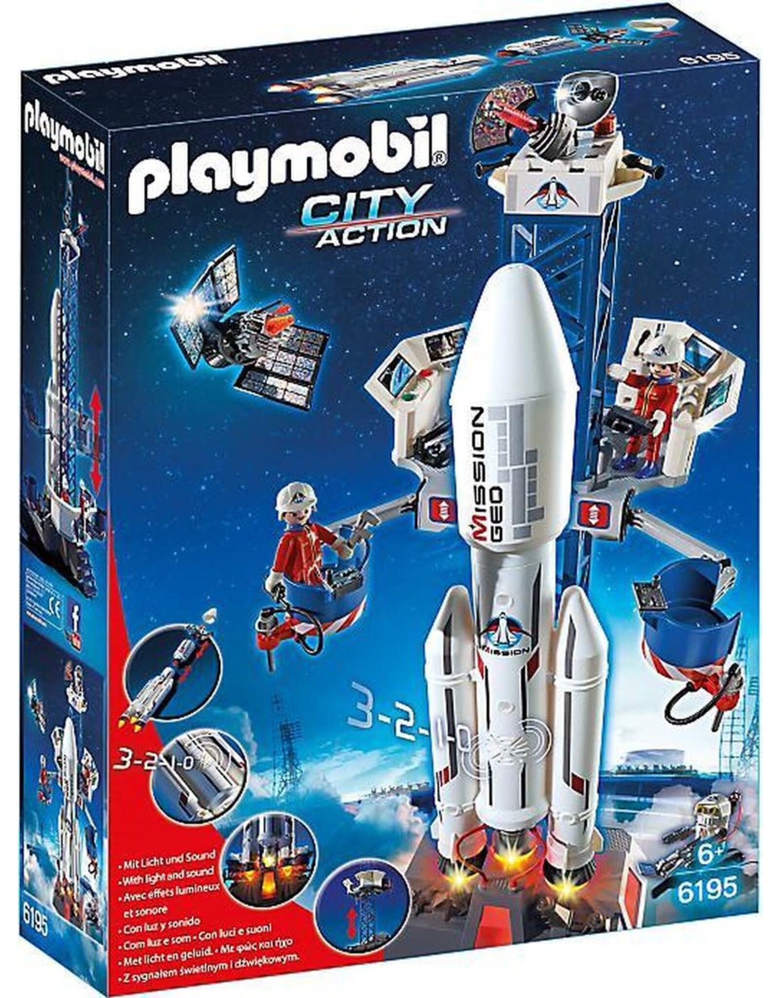 Playmobil Playmobil City Action 6195 Lanceerbasis met Raket