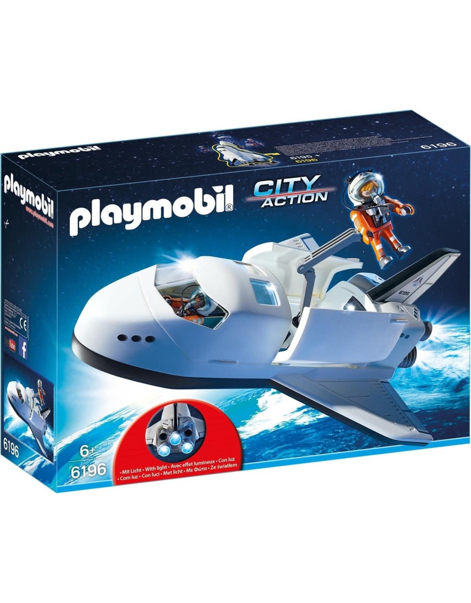 Playmobil Playmobil City Action 6196 Space Shuttle met Bemanning