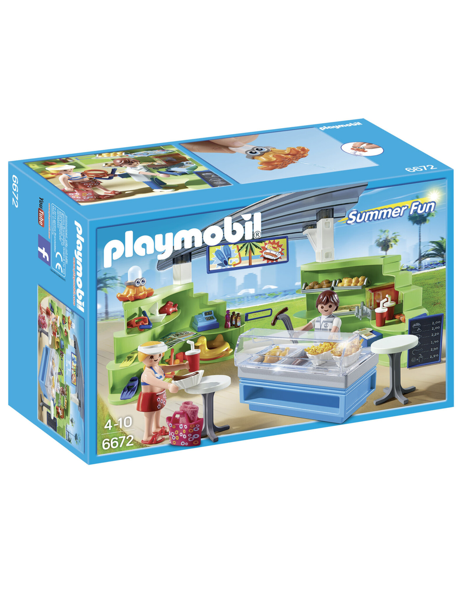 Playmobil Playmobil Summer Fun 6672 Winkel met Snackbar