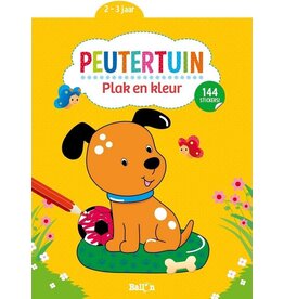 Peutertuin: Plak en Kleur Hond 2-3 Jaar