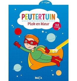 Peutertuin: Plak en Kleur Superheld 3-4 Jaar