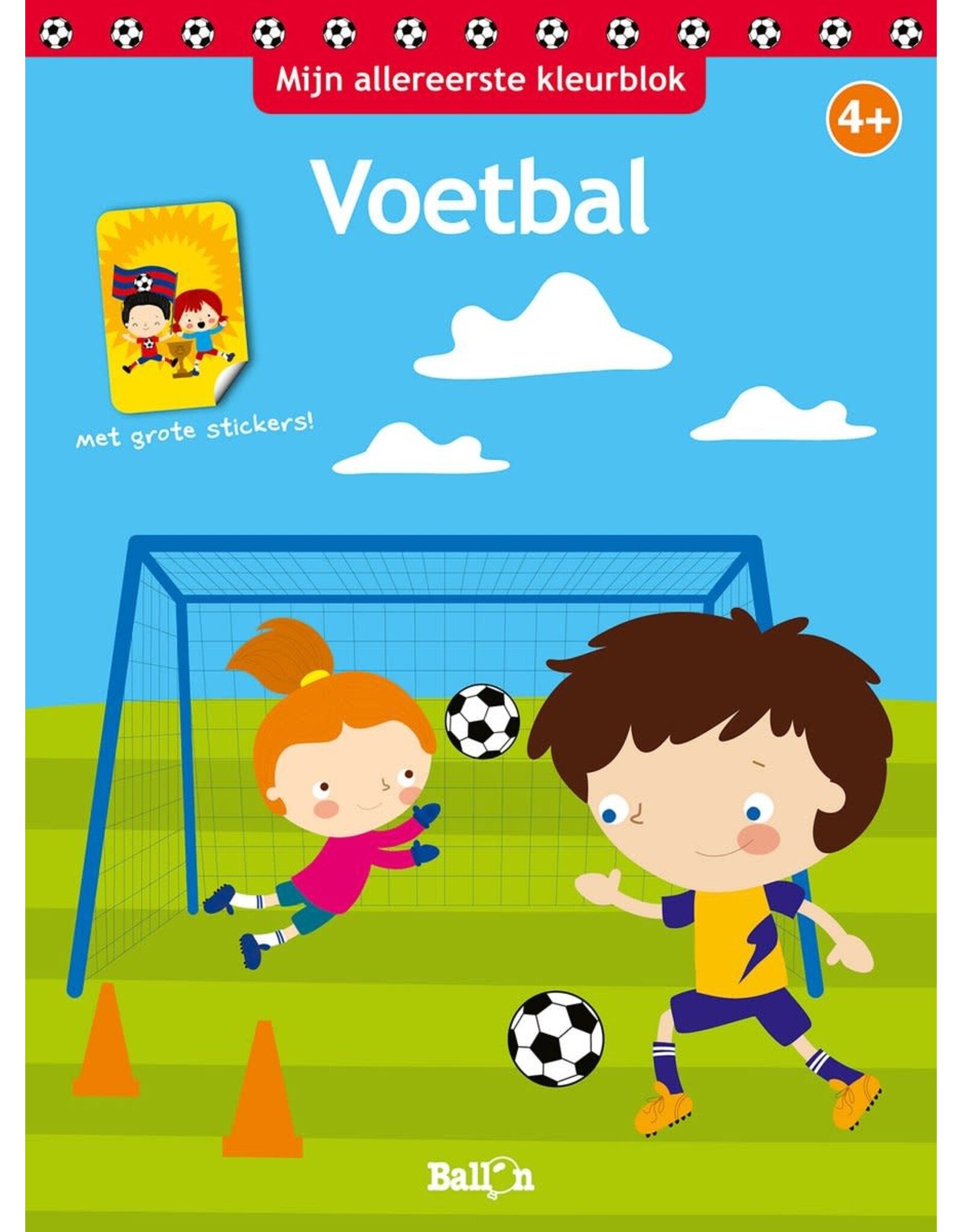 Mijn Allereerste Kleurblok: Voetbal  4+