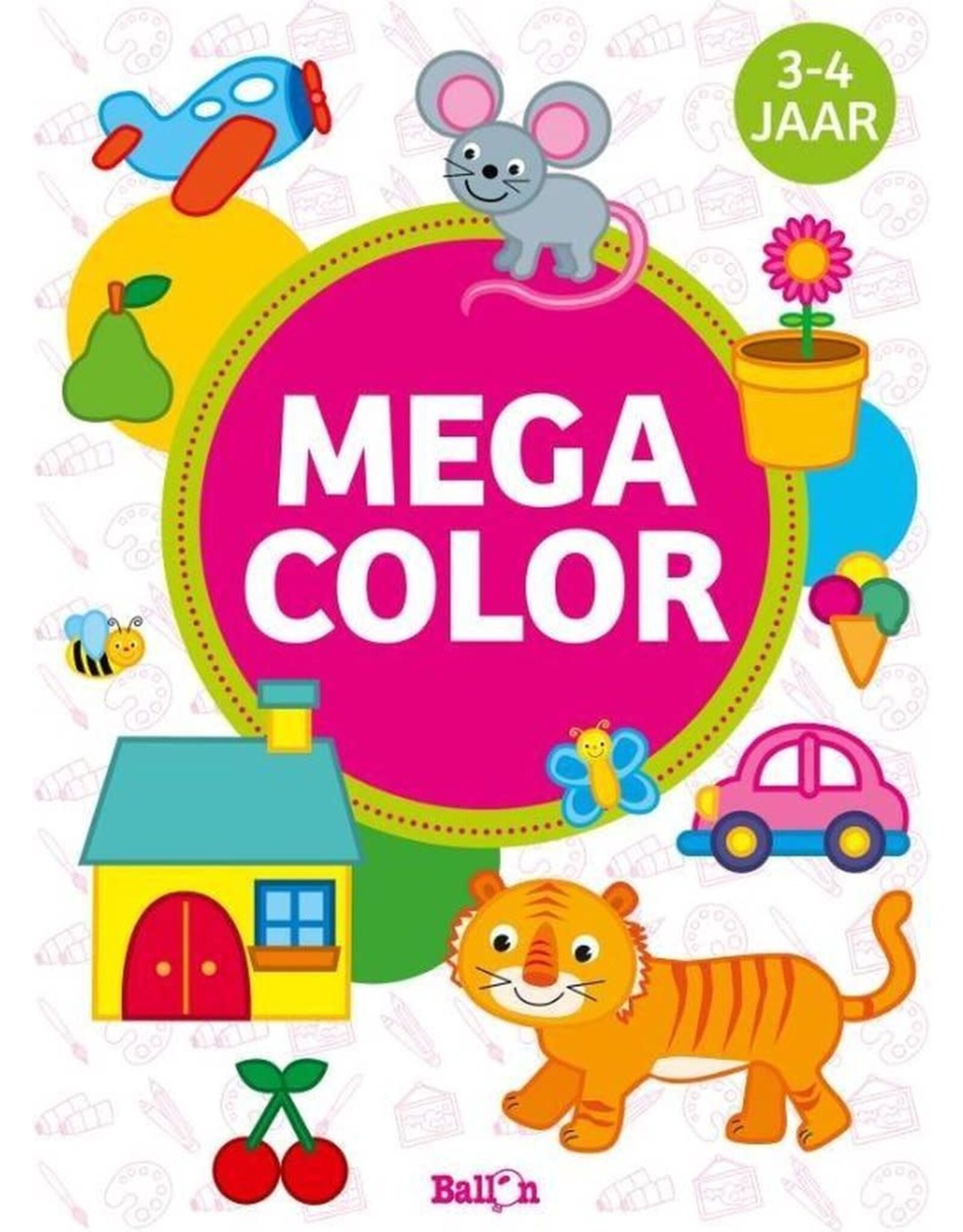Ballon Media Mega Color Kleurboek 3-4 jaar