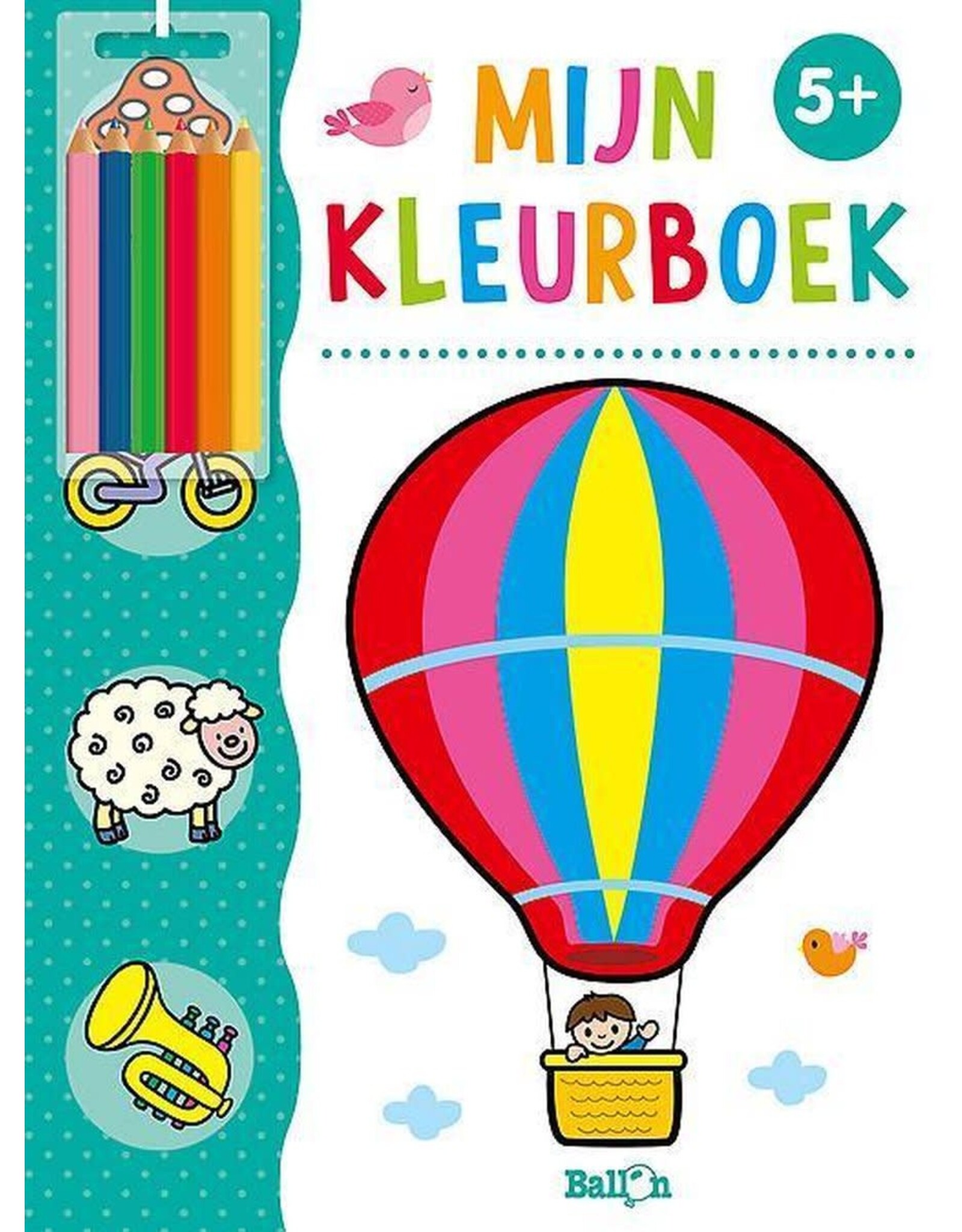 Ballon Media Mijn Kleurboek Met Kleurpotloodjes 5+