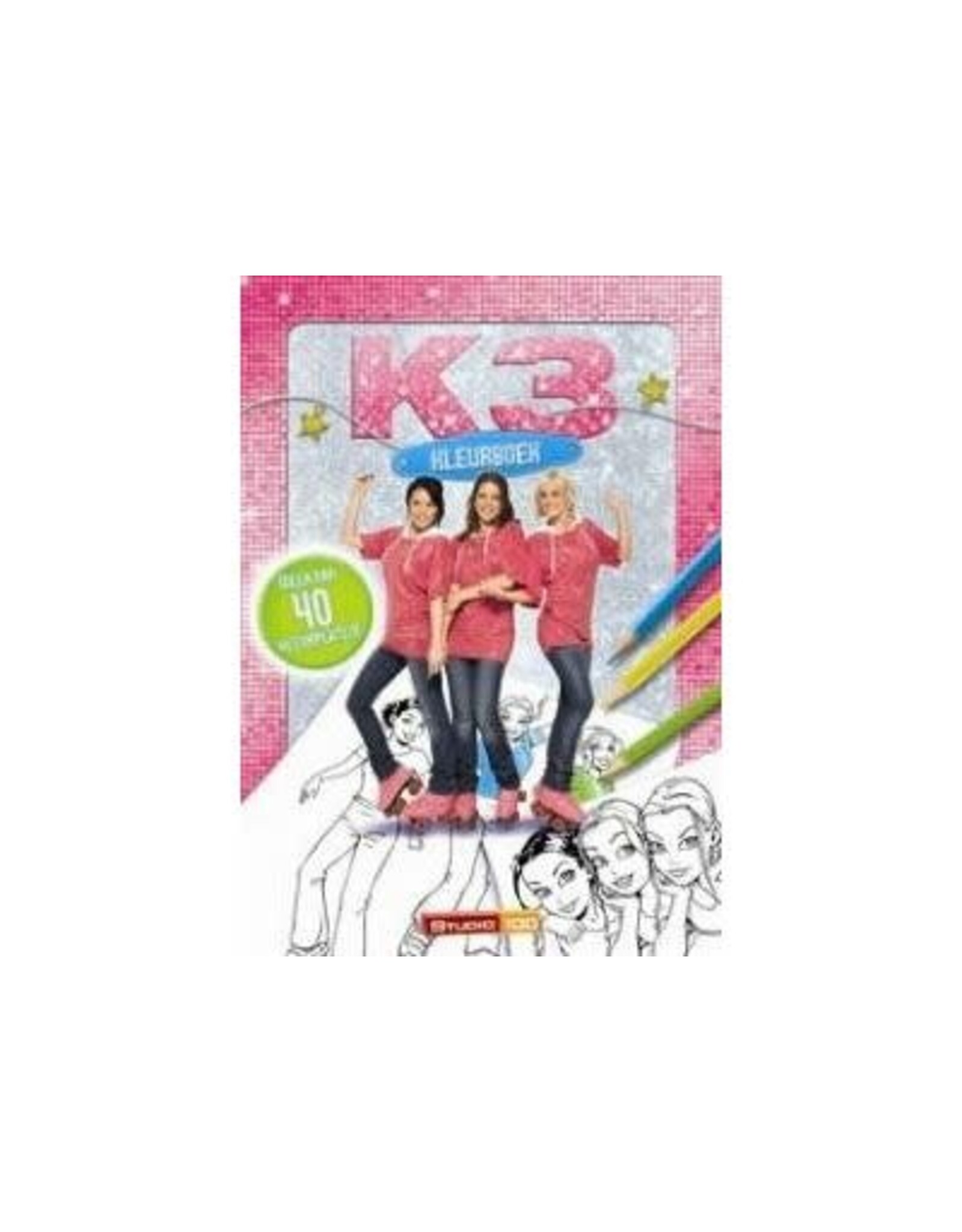 Studiod 100 K3 Kleurboek Glitter