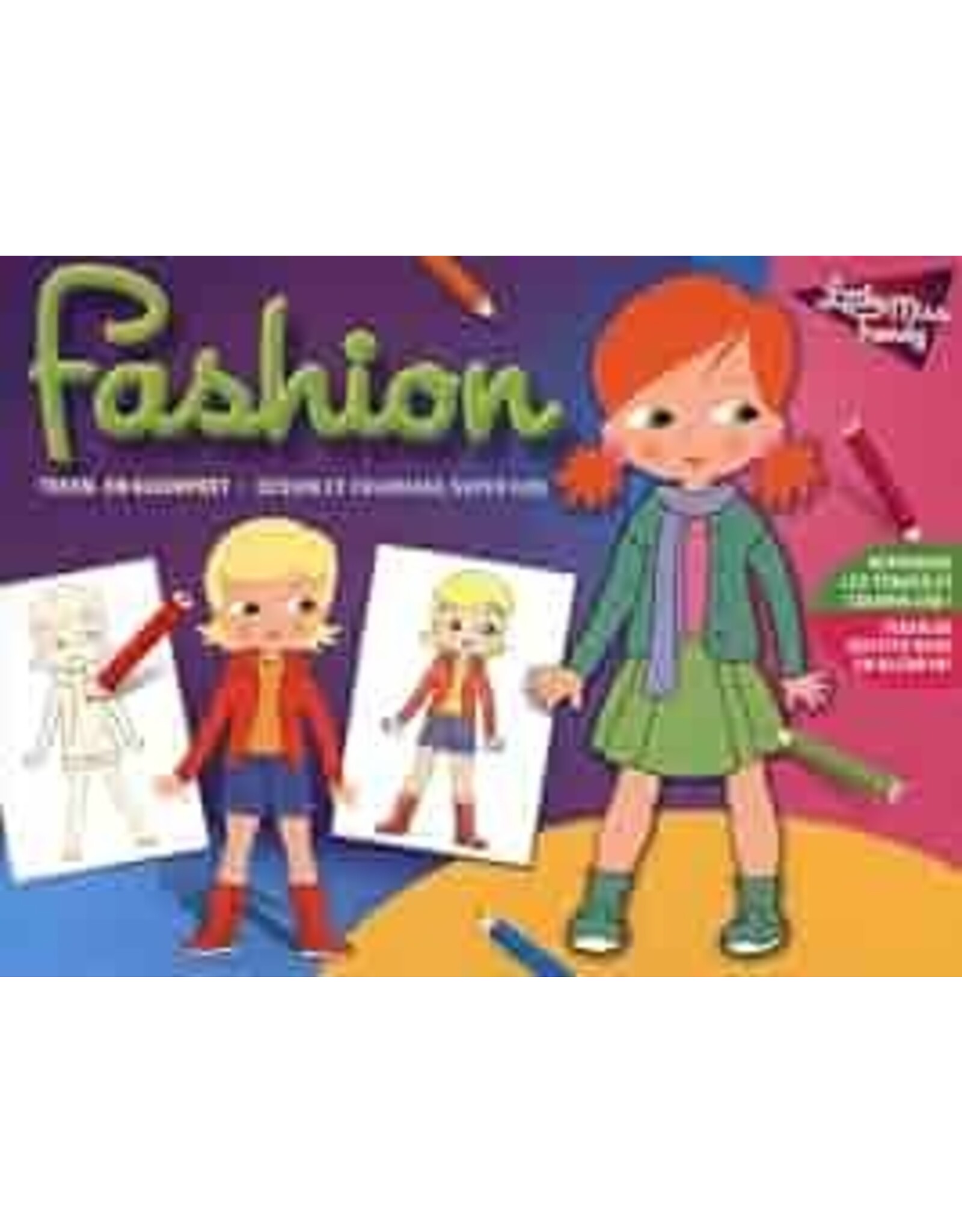 Fashion Teken- en Kleurpret: Little Miss Trendy