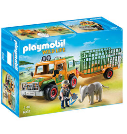 Playmobil Playmobil Wild Life 6937 Ranger Terreinwagen met Olifant