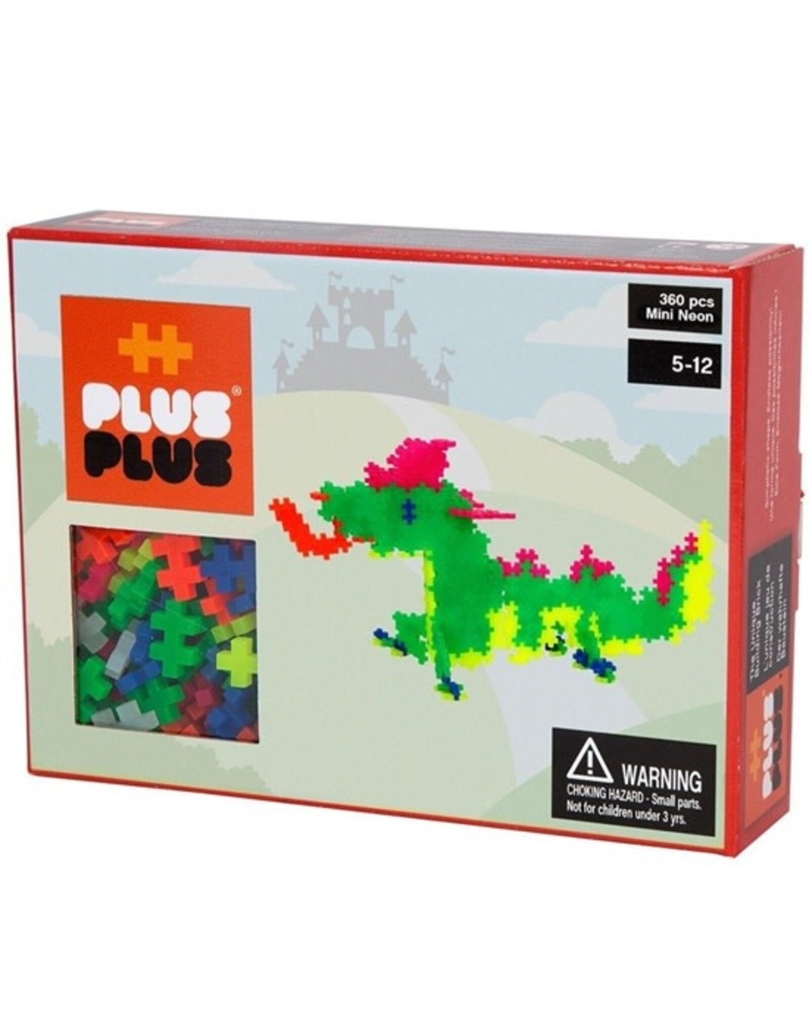 Plus-Plus Plus-Plus Mini Neon -  Draak (360 Stukjes)