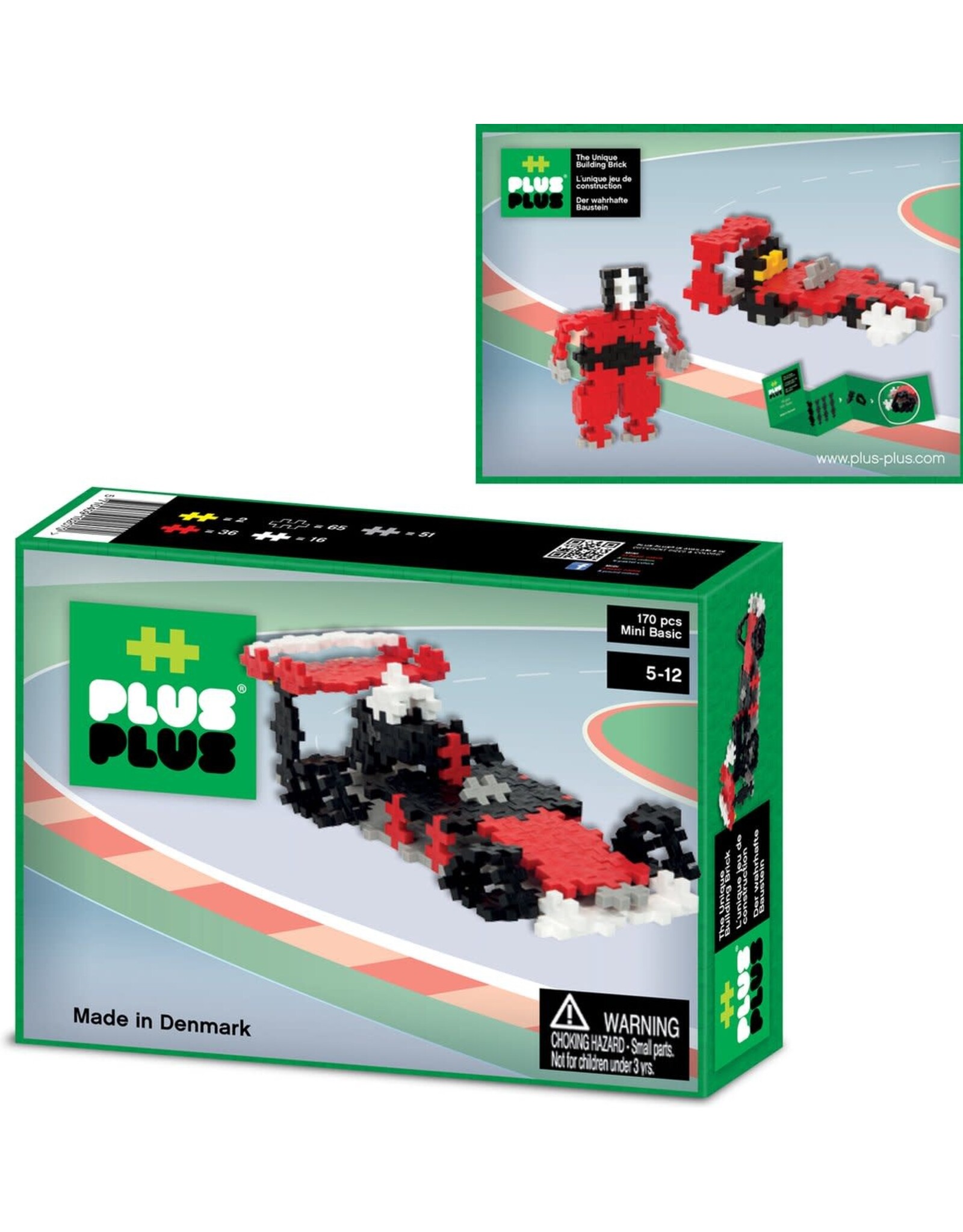 Plus-Plus Plus-Plus Mini Basic - Racewagen (170 Stukjes)