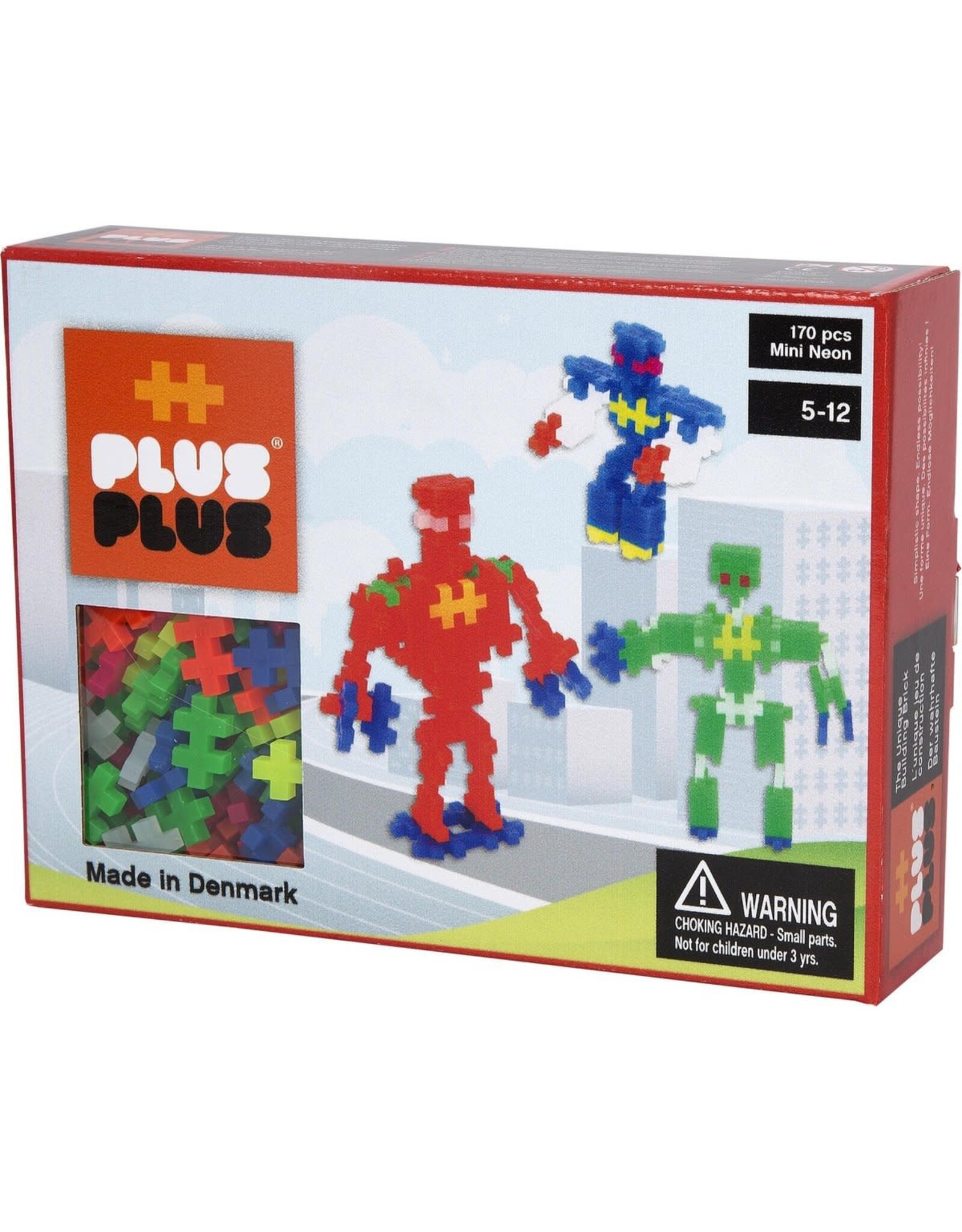 Plus-Plus Plus-Plus Mini Neon  - Robots (170 Stukjes)