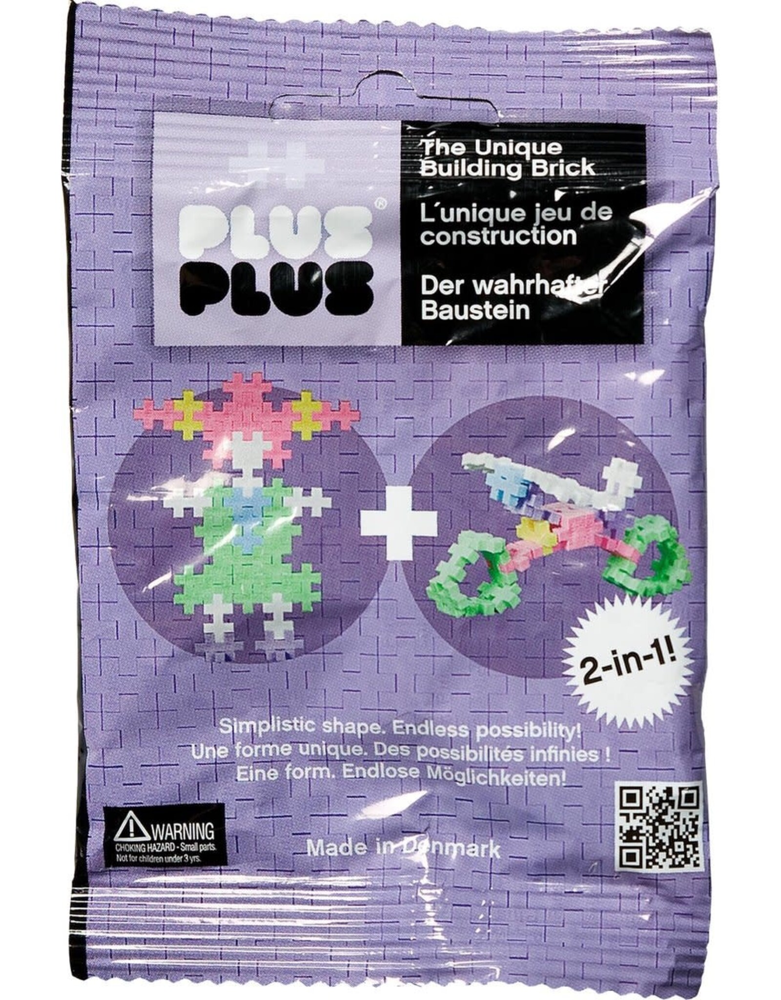 Plus-Plus Plus-Plus Mini Pastel 2 in 1 Zakje - Paars (35 Stukjes)