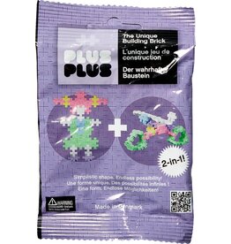 Plus-Plus Plus-Plus Mini Pastel 2 in 1 Zakje - Paars (35 Stukjes)