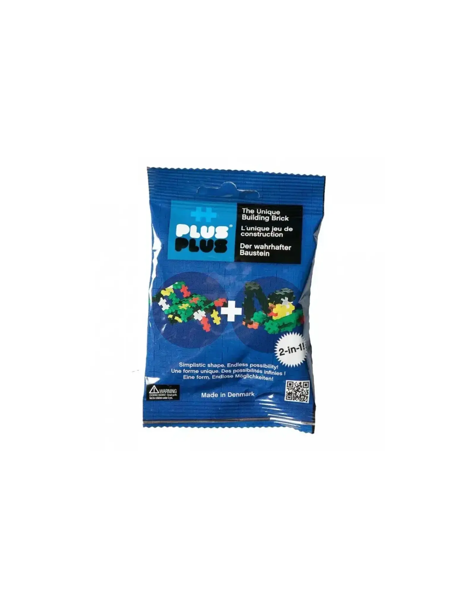 Plus-Plus Plus-Plus Mini Basic 2 in 1 Zakje - Blauw (35 Stukjes)