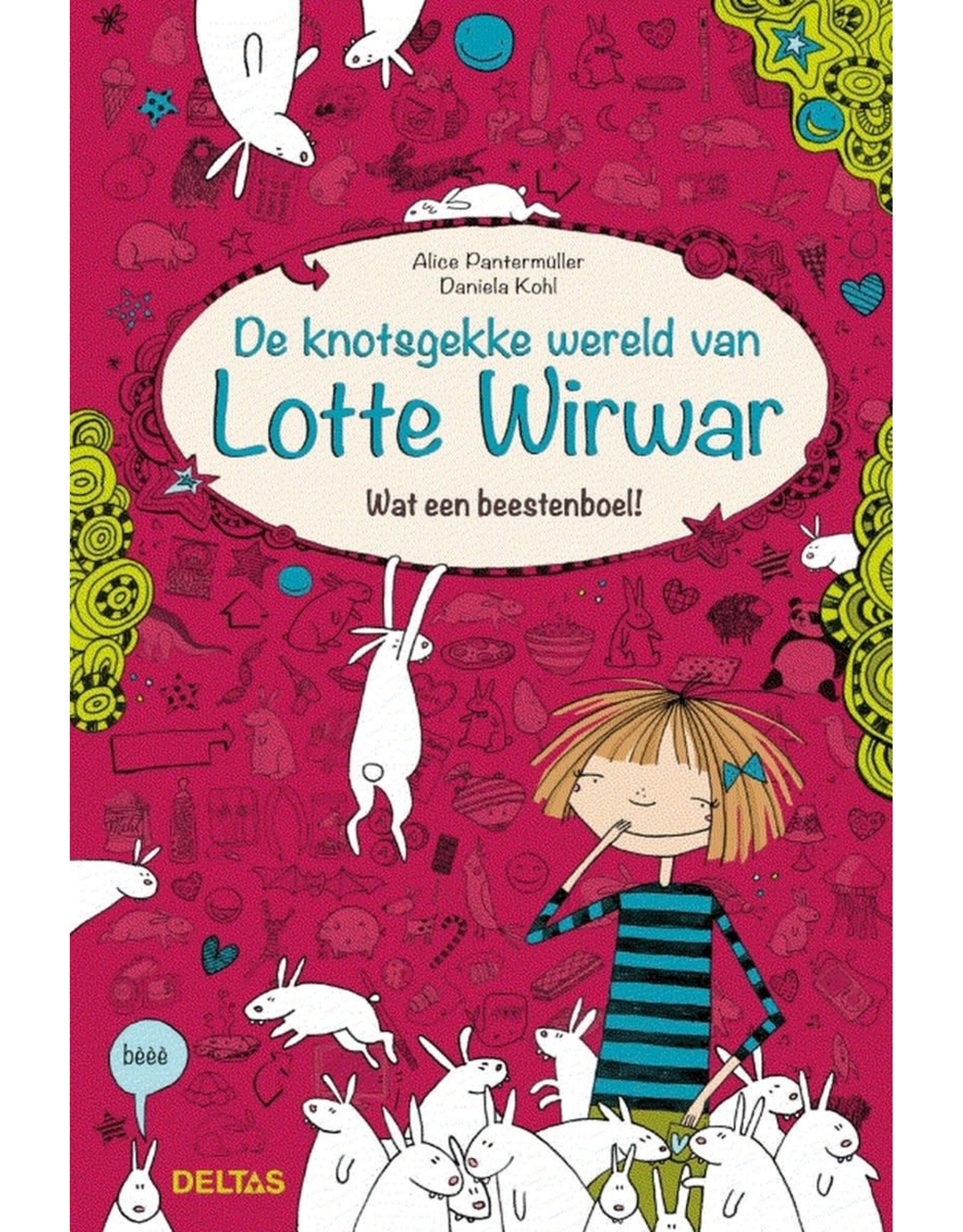 Leesboek: De Knotsgekke Wereld Van Lotte Wirwar: Wat een Beestenboel