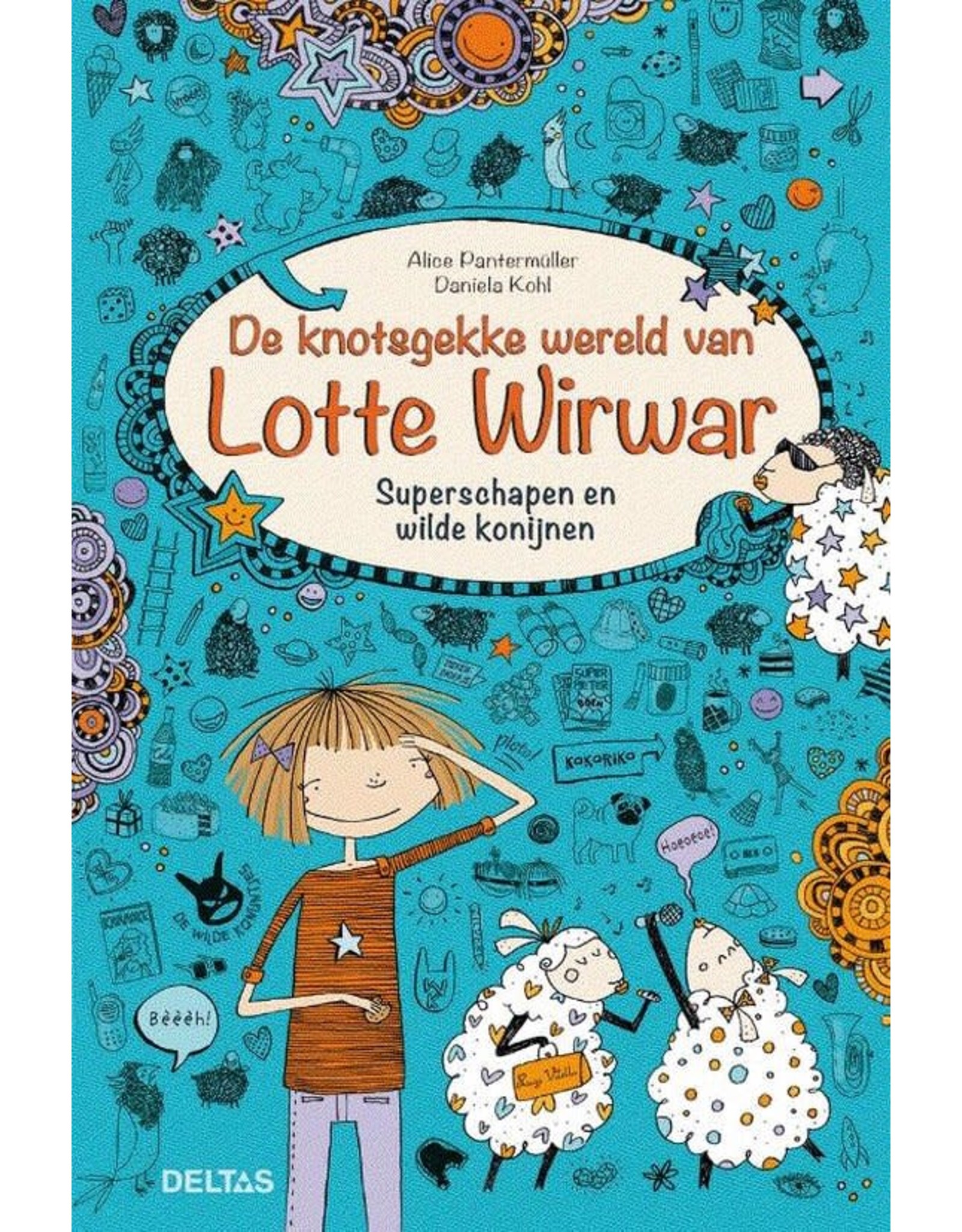 Leesboek: De Knotsgekke Wereld van Lotte Wirwar: Superschapen en Wilde Konijnen