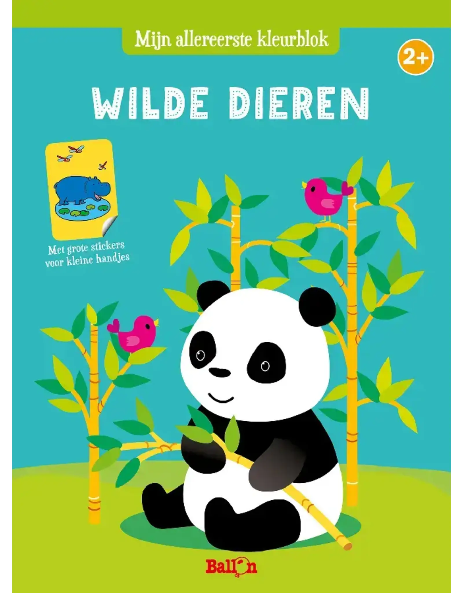 Mijn Allereerste Kleurblok: Wilde Dieren 2+