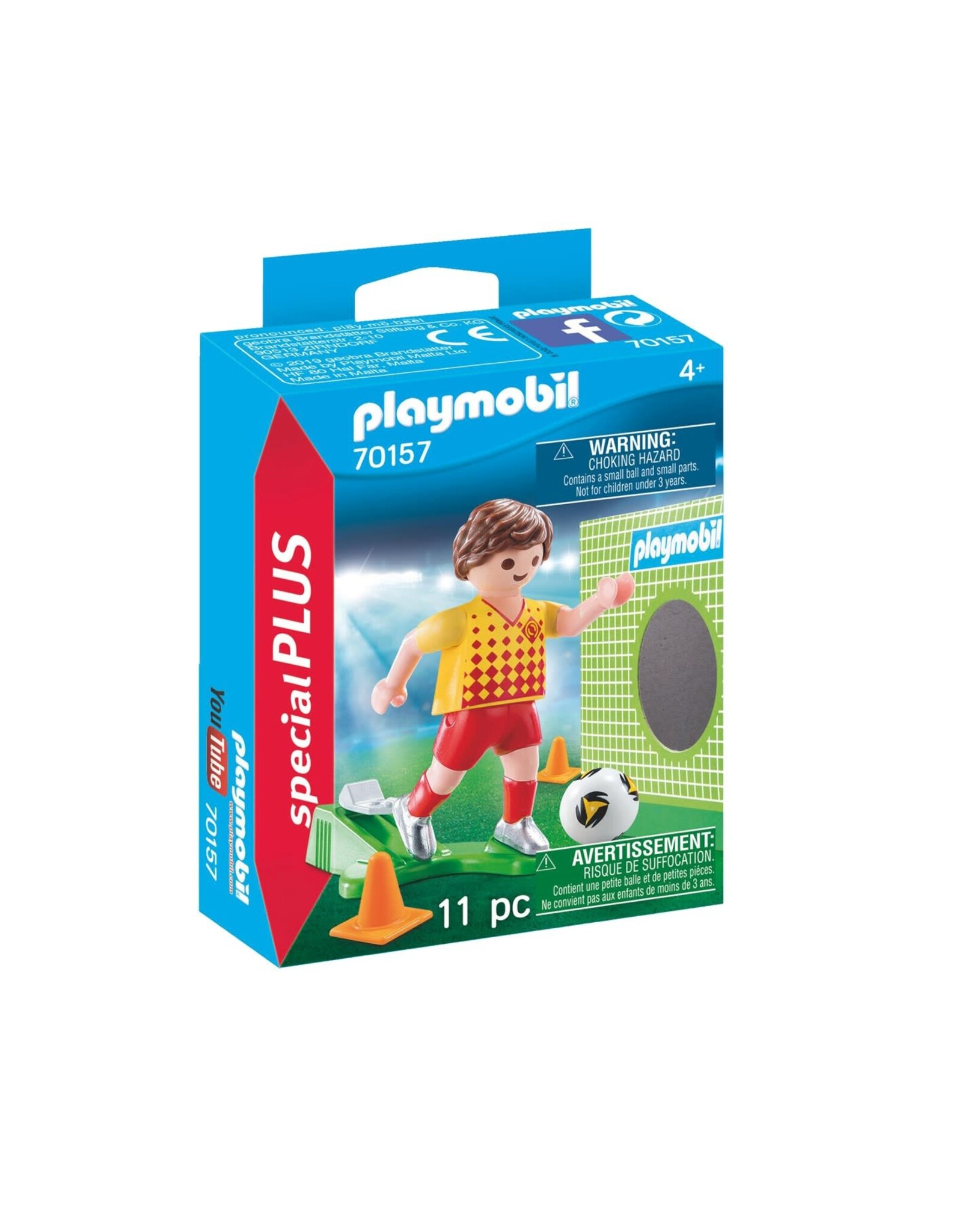 Playmobil Playmobil Special Plus 70157: Voetballer met Doel