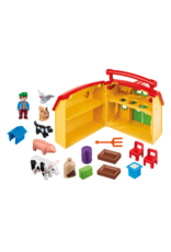 Playmobil Playmobil 1-2-3 6962 Meeneemboerderij met Dieren