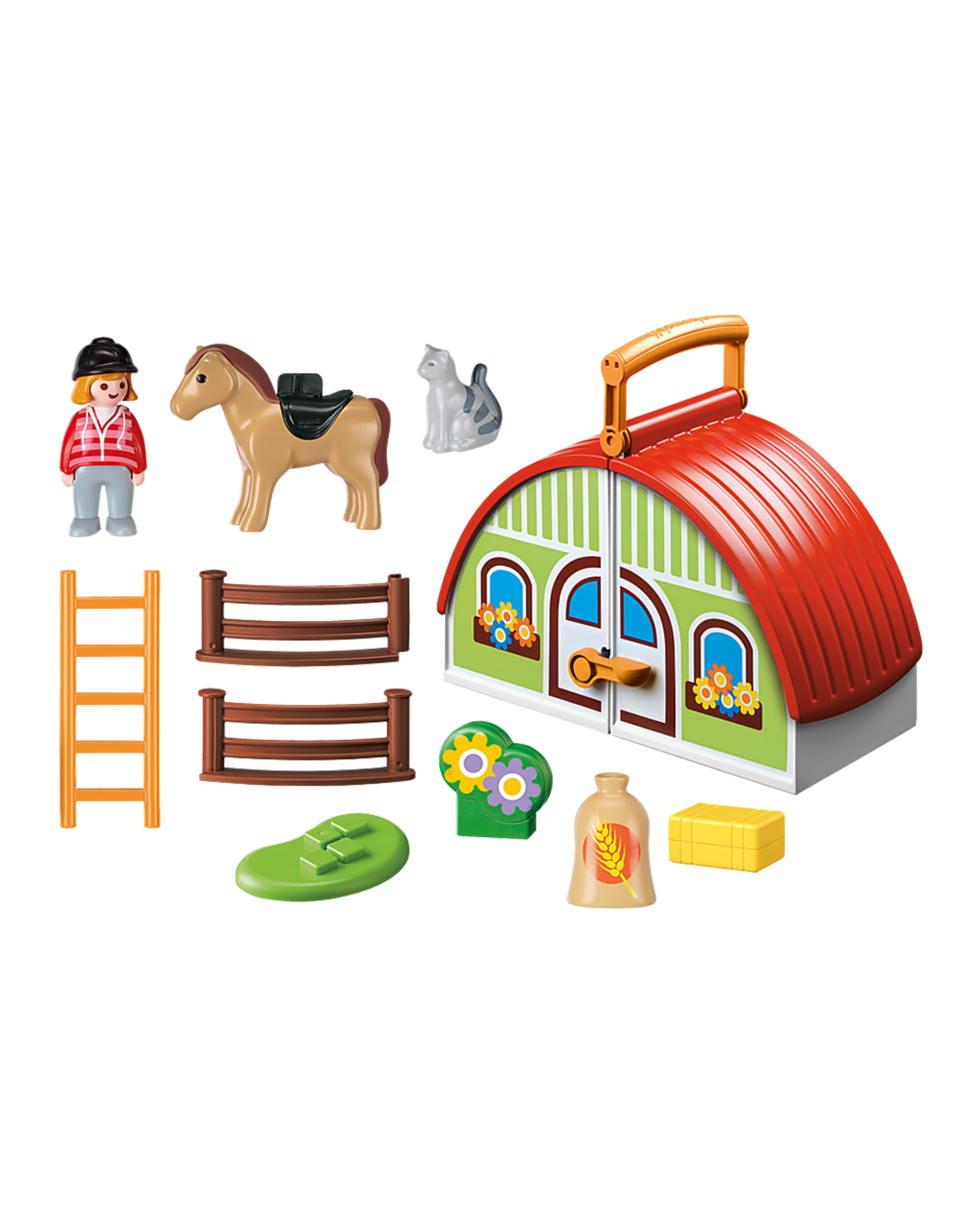Playmobil Playmobil 1.2.3 70180 Mijn Meeneem Manege
