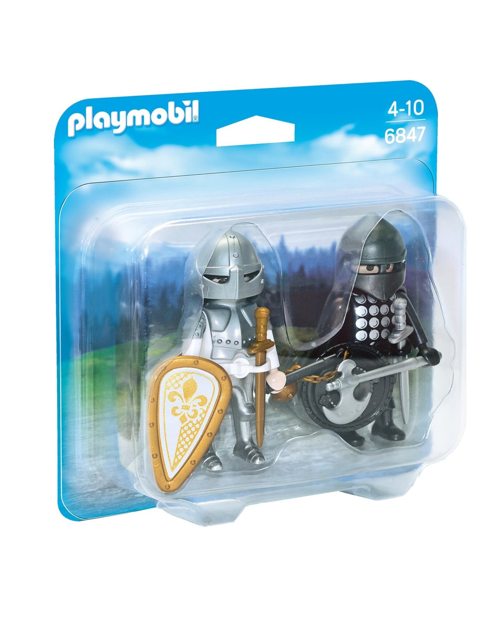 Playmobil Playmobil Duopack 6847 Zwarte en Zilveren Ridder