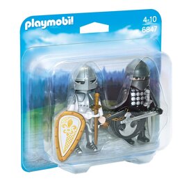 Playmobil Playmobil Duopack 6847 Zwarte en Zilveren Ridder