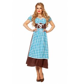 Dirndl Suedine Blauw