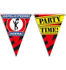 Party Vlaggen - gefeliciteerd