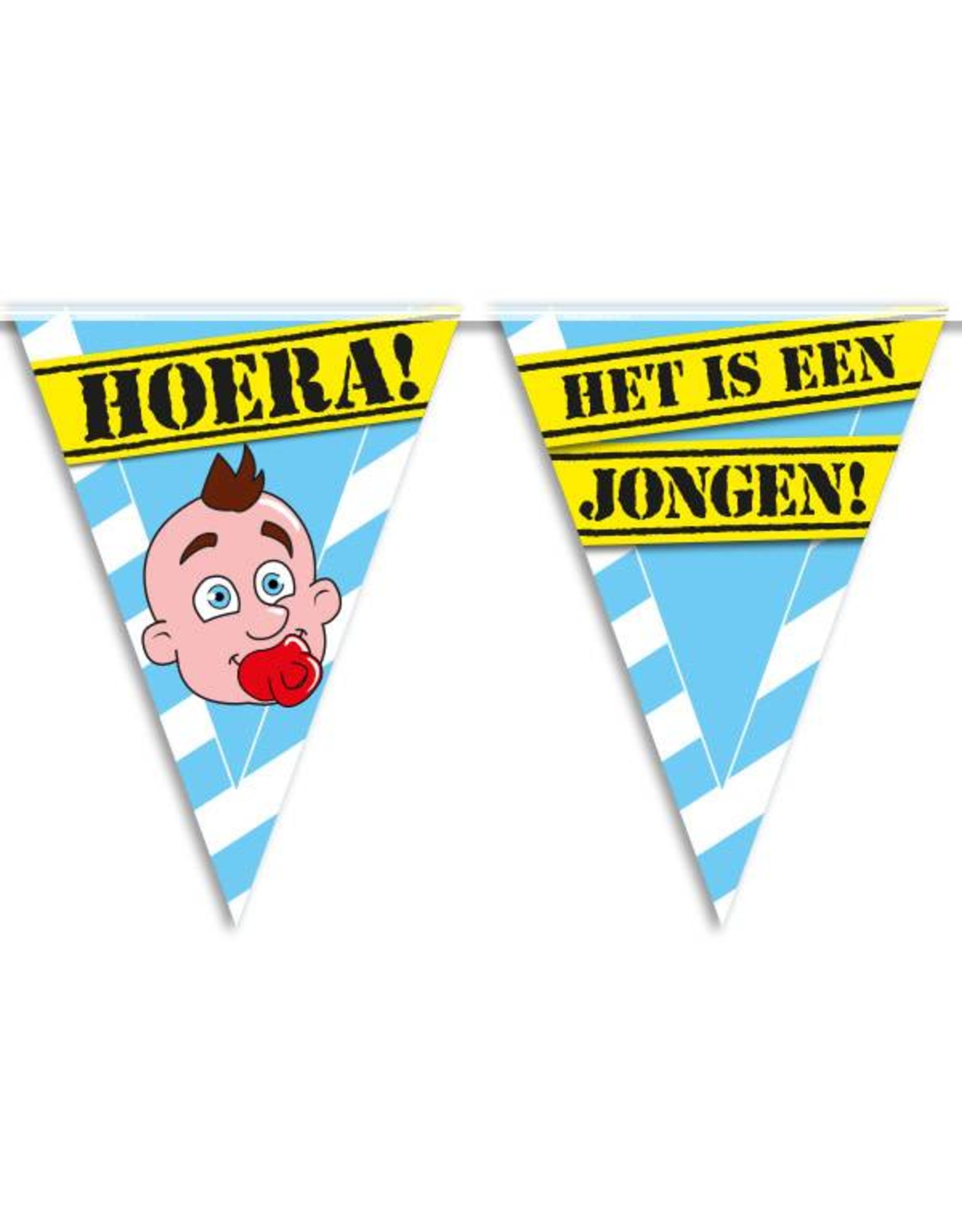 Party Vlaggen - geboorte jongen