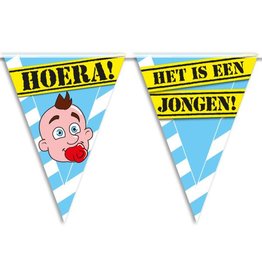 Party Vlaggen - geboorte jongen