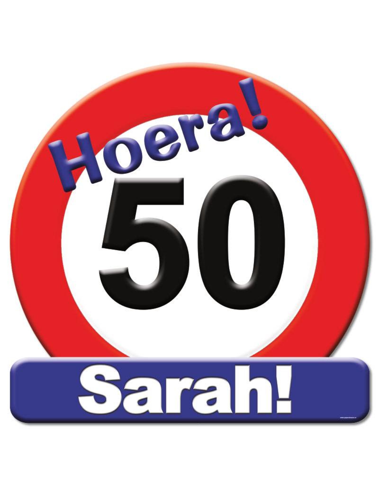 Huldeschild - 50 jaar Sarah