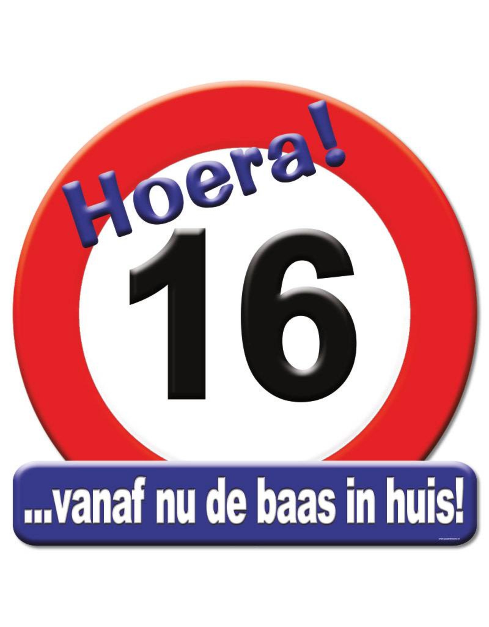 Huldeschild - 16 jaar