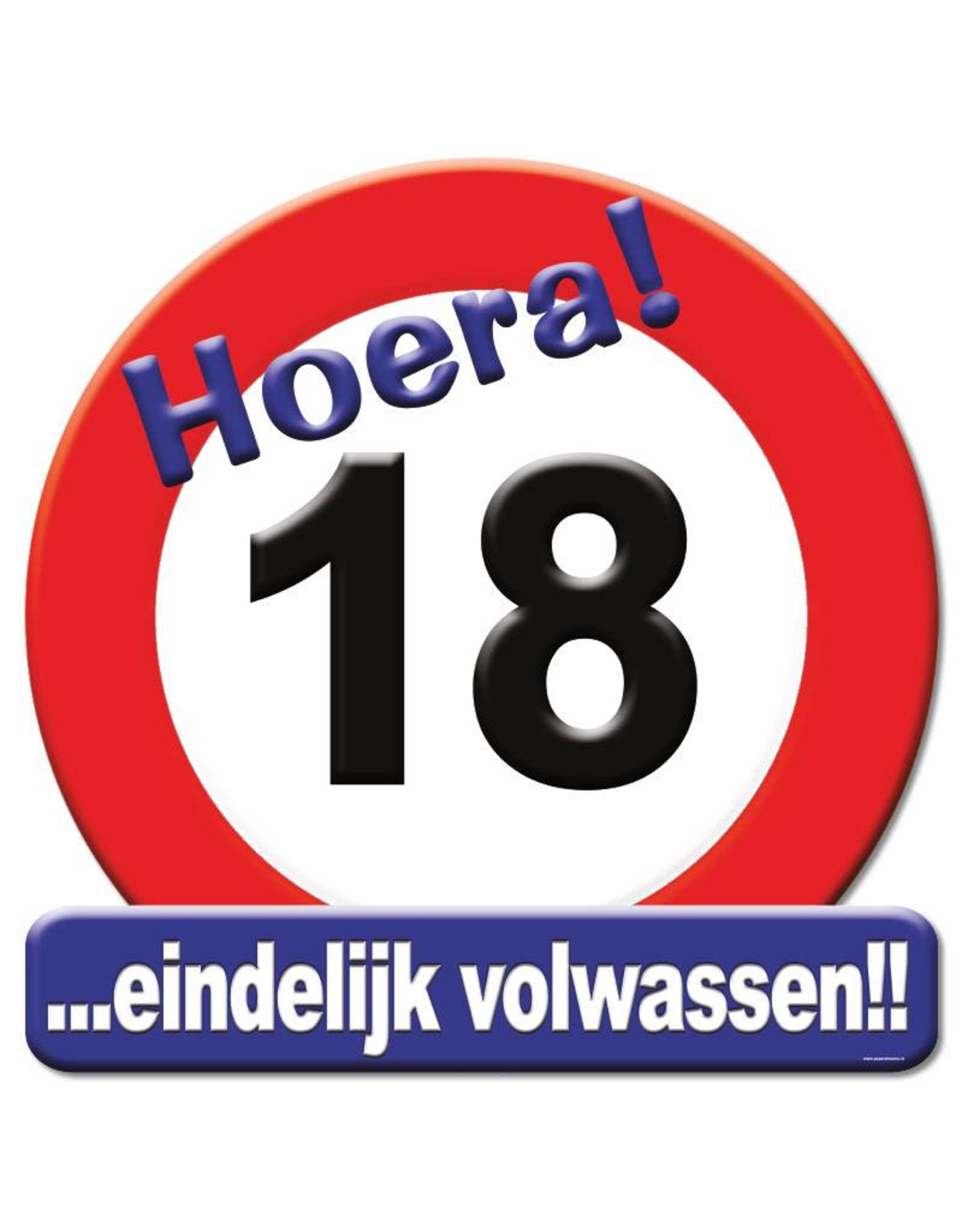 Huldeschild - 18 jaar