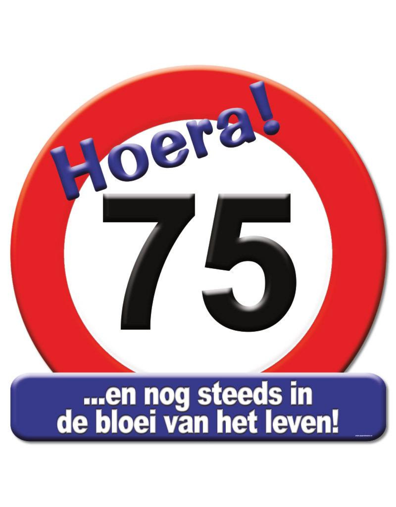 Huldeschild - 75 jaar