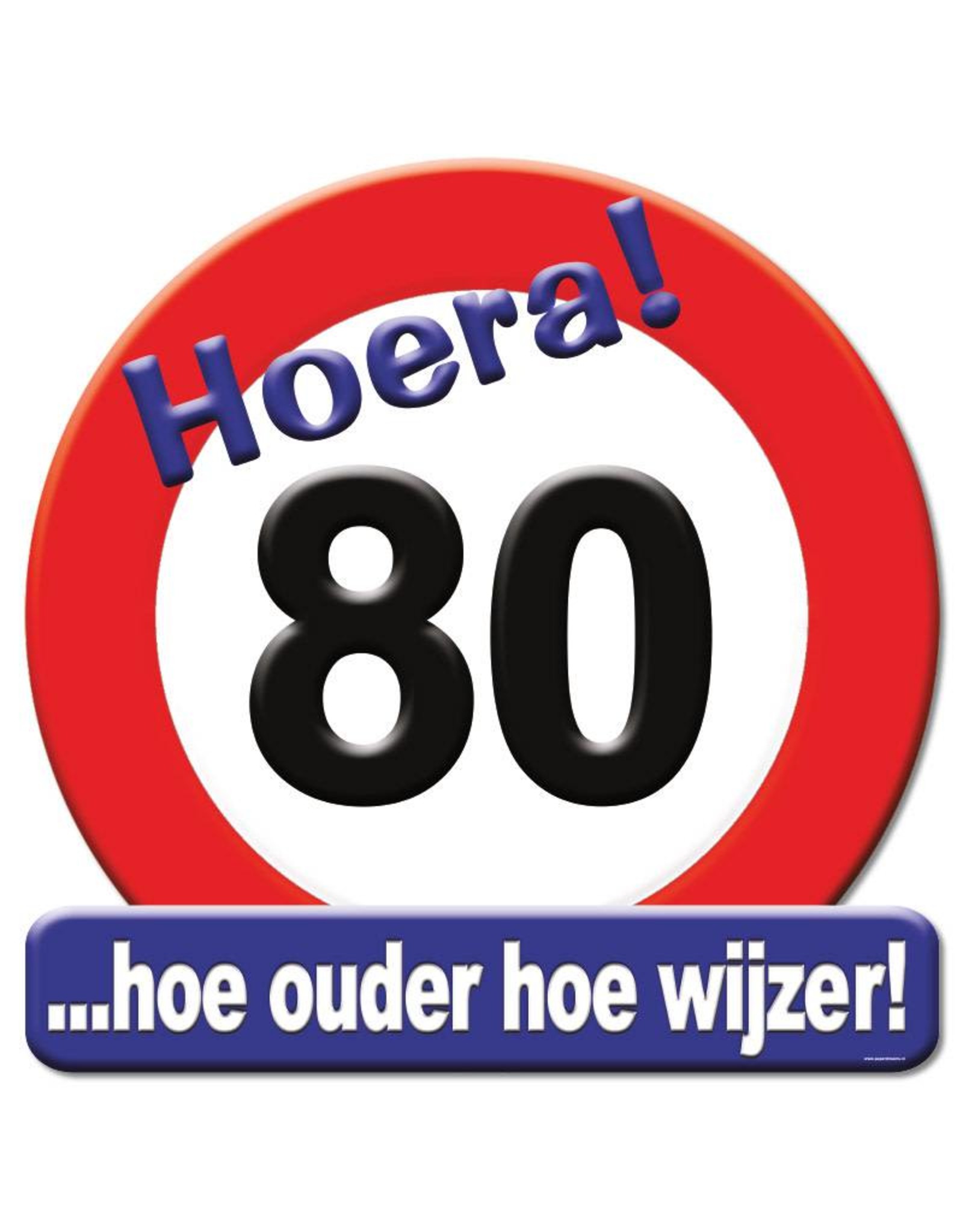 Huldeschild - 80 jaar