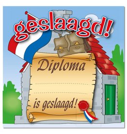 Huldeschild - geslaagd school