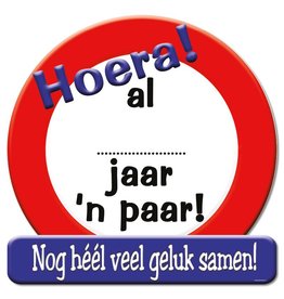 Huldeschild - ... jaar een paar