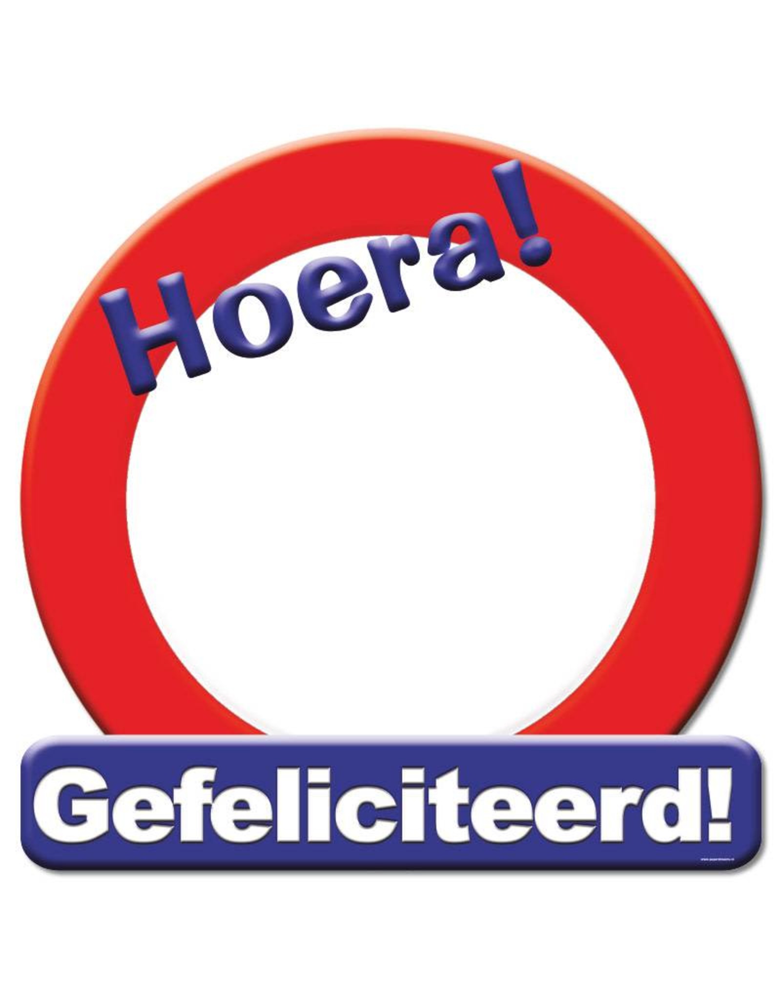 Huldeschild - Gefeliciteerd