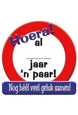 Huldeschild - ... jaar een paar