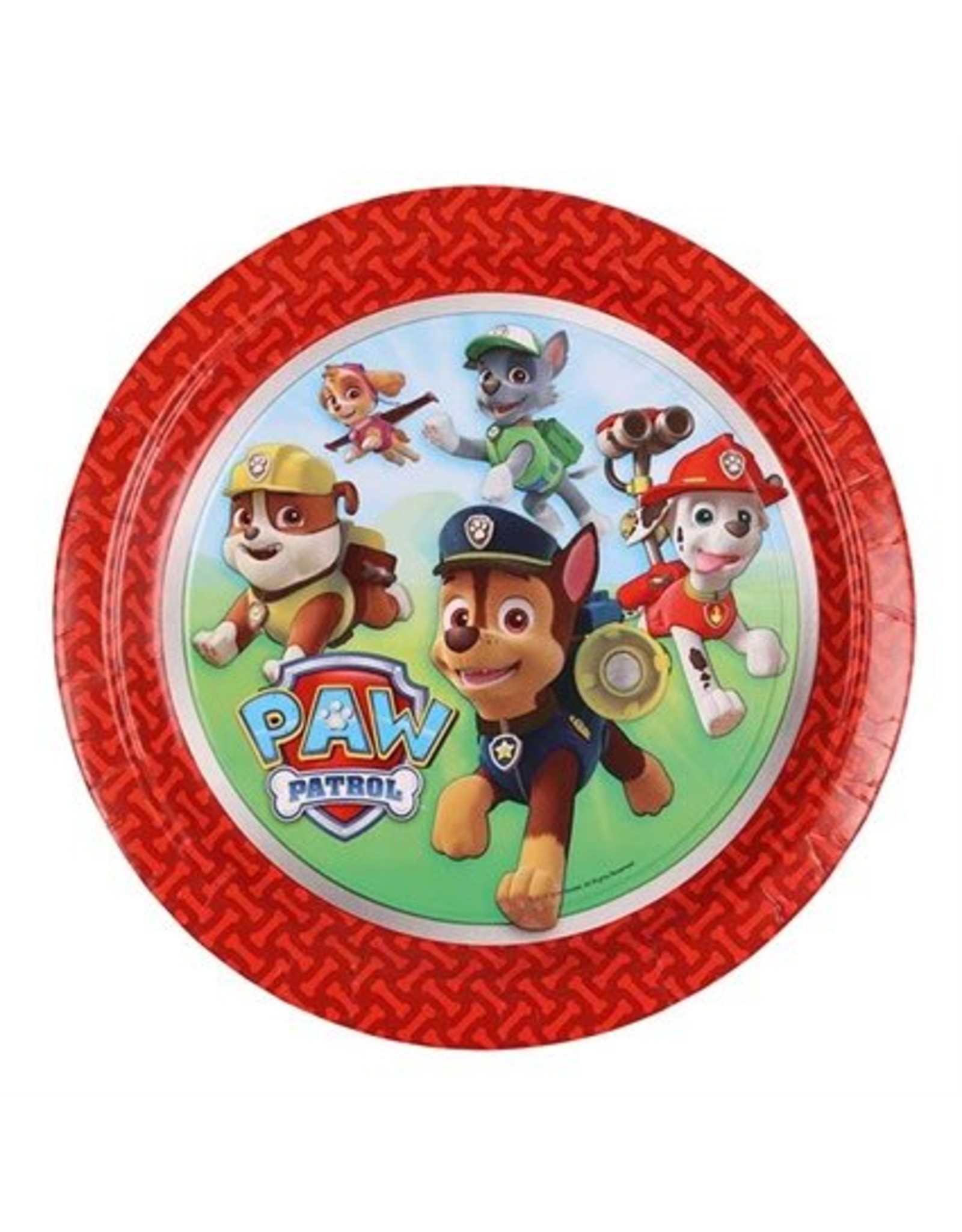 Bord Paw Patrol (Ø23cm, 8 stuks)