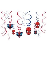 Hang decoratie Spiderman (12 stuks)