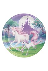 Bordjes Unicorn (23cm, 8 stuks)