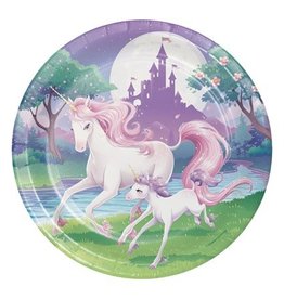 Bordjes Unicorn (23cm, 8 stuks)