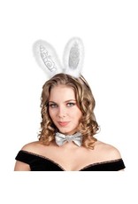 Diadeem Bunny Oren Zilver+Strikje